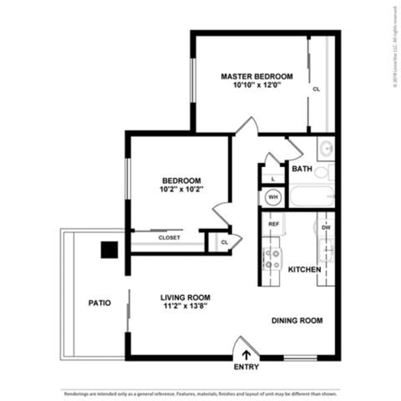 2d Floor Layout 2d Floor Layout at Clayton Creek Apartments, Concord, CA, 94521