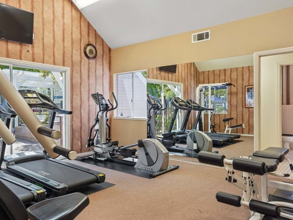 Fitness Equipment at Clayton Creek Apartments, Concord, CA, 94521