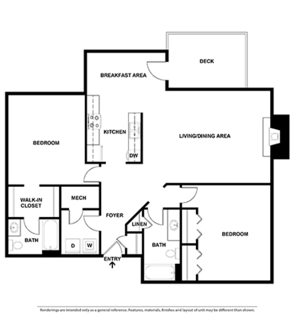Floor Plans of The Atlantic Ashford in Atlanta, GA