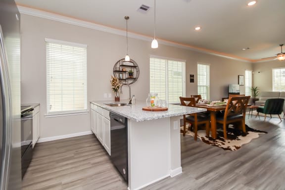 Wood Floor Dining Room Wood Floor Dining Room at Pradera Oaks, Texas