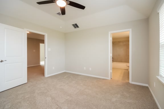 Bedroom With Ceiling Fan Bedroom With Ceiling Fan at Pradera Oaks, Bonney, Texas