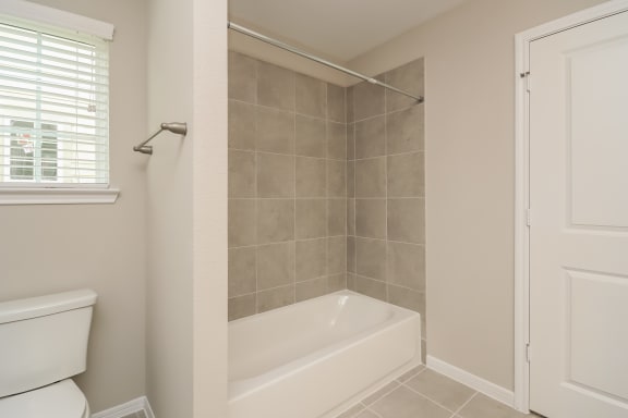 Soaking tub in bathroom Soaking tub in bathroomat Pradera Oaks, Bonney, Texas