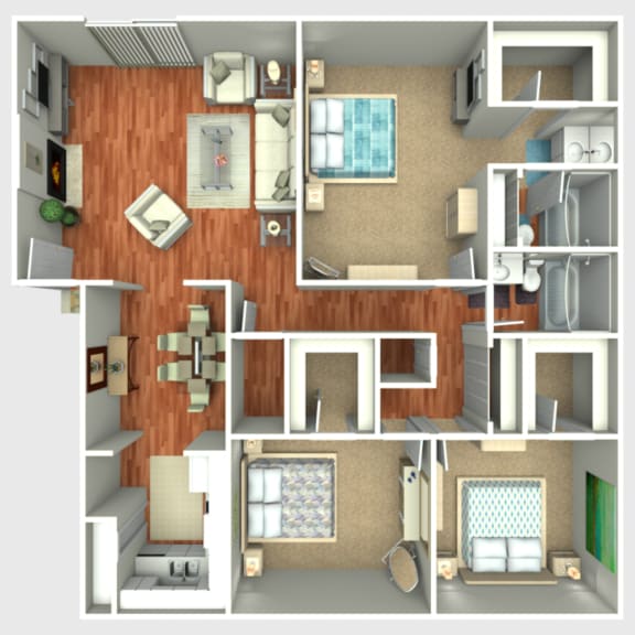 Floor Plans of The Columns in Jacksonville, FL
