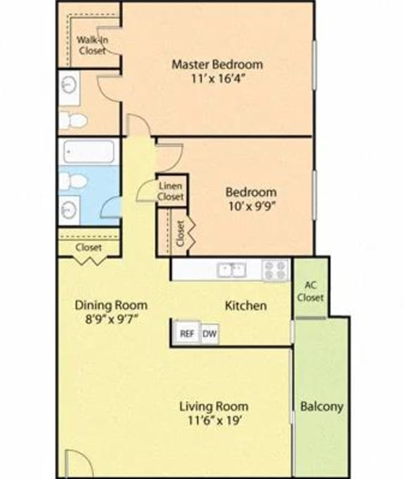 Floor Plans of Briarwood Apartments in Dumfries, VA