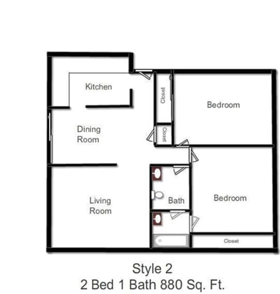 Floor Plans of Halsey Summit Apartments in Portland, OR