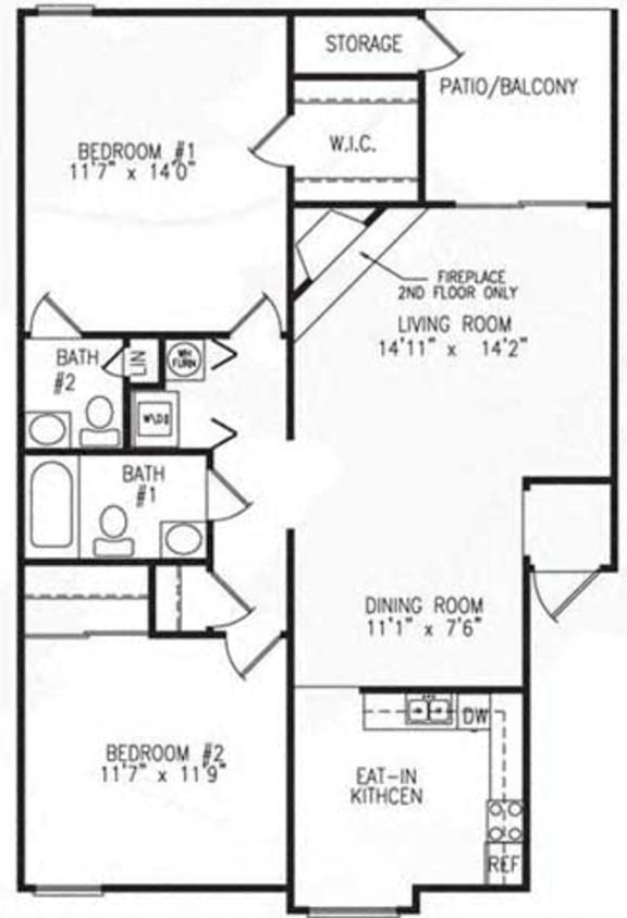 Floor Plans of The Woods of Oakbrook in Florence, KY