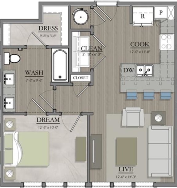 Studio, 1, 2 & 3 Bed Apartments in Chesterfield, VA Livingston