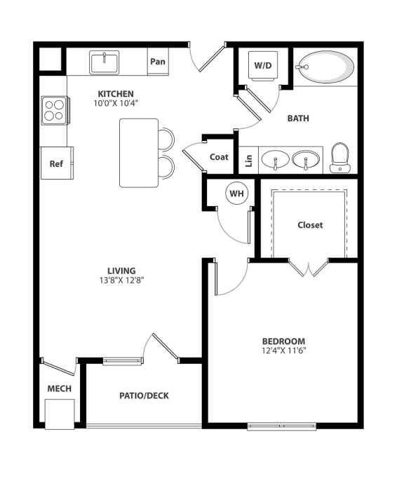 Studio, 1, 2 & 3 Bedroom Apartments in Warrenville The Westlyn