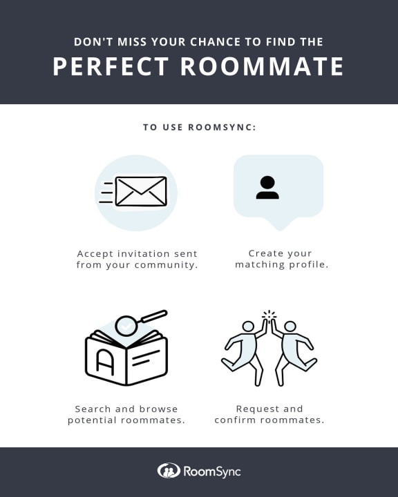 Free Roommate Matching with RoomSync