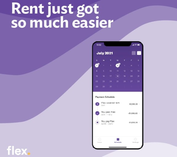 Flex splits up your rent into smaller, stress free payments throughout the month.