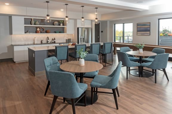 Clubhouse With Catering Kitchen at Grove80 Apartments, Cottage Grove, Minnesota
