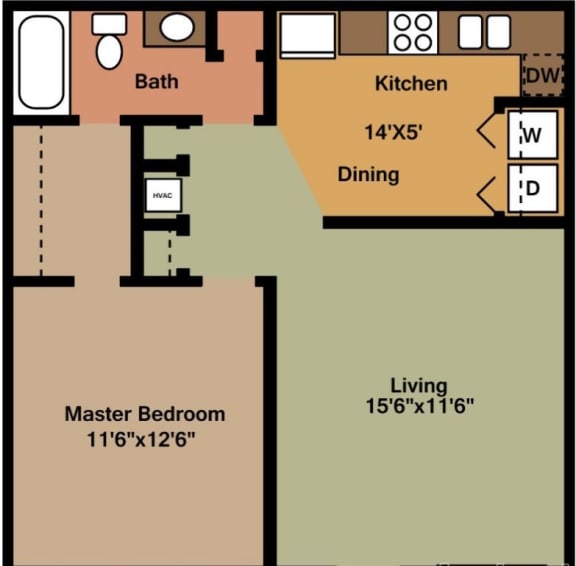 Floor Plans of Bent Tree Apartment Homes in Tuscaloosa, AL