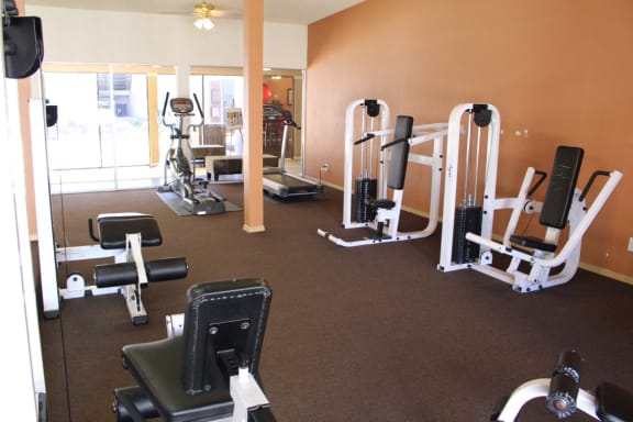 This is a photo of the 24-Hour Fitness Center at Princeton Court Apartments in Dallas, TX.