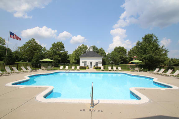 This is a photo of the pool at Washington Park Apartments in Centerville, OH