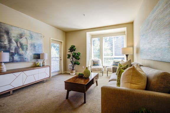Spacious Living Room at at  Discovery Heights in Issaquah, WA 98029