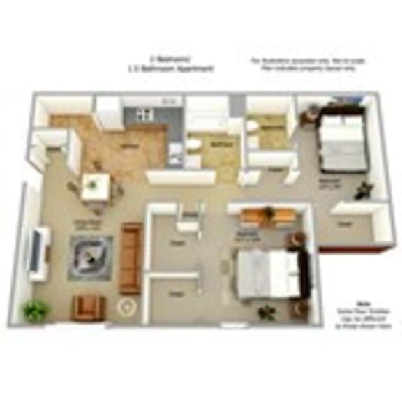 Floor Plans of Meadowood Apartments in Kenosha, WI