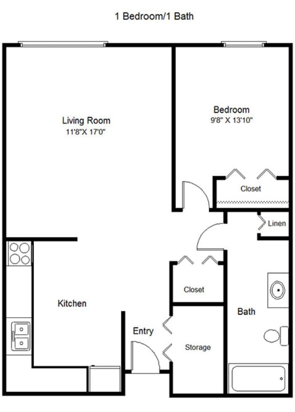 Floor Plans of Courtyard Apartments in Cincinnati, OH