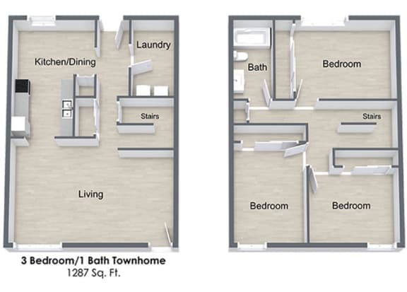 Floor Plans of Lonnie Adkins Court in St Paul MN