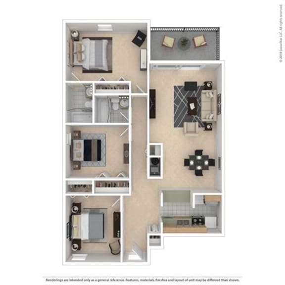 Floor Plans of Stratford Hills in Richmond, VA