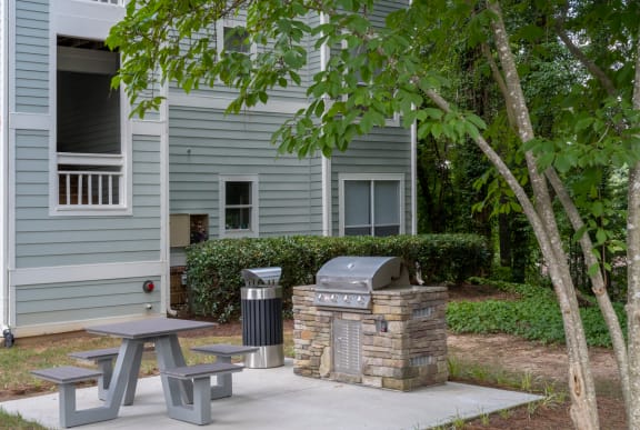 BBQ Grills with Picnic Area at Cambridge Apartments, North Raleigh