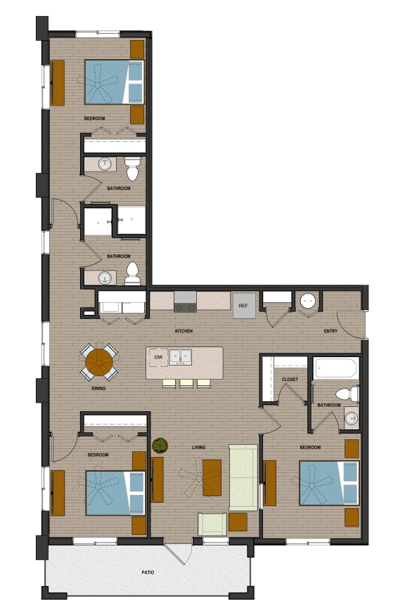 Floor Plans of The Quarry in Key West, FL