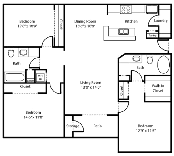 Floor Plans of Sundance Apartments in Clermont, FL