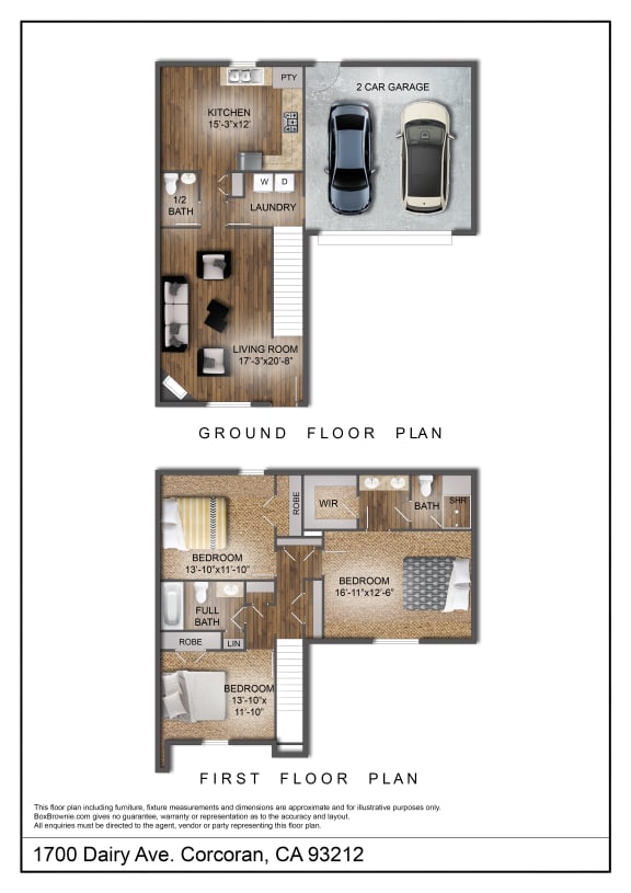 Floor Plans of Willow Lakes in Corcoran, CA