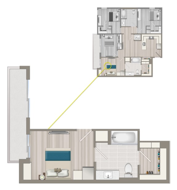 Ascent Furnished Co-Living Primary Suite C3A Ascent Furnished Co-Living Primary Suite C3A