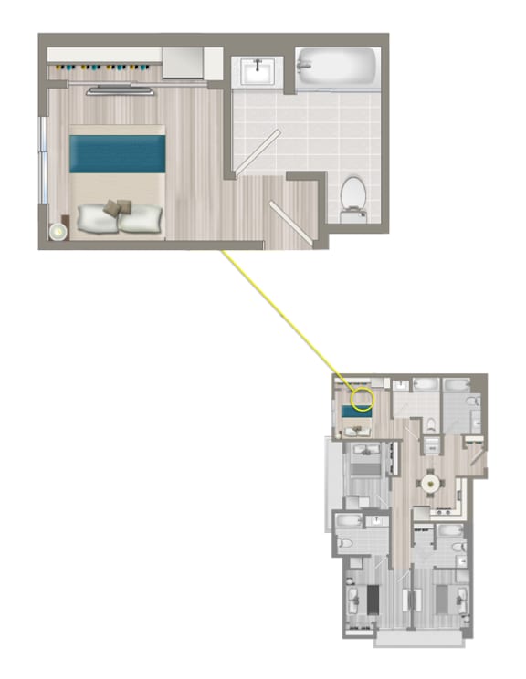 Ascent Furnished Co-Living Primary Suite C5D Ascent Furnished Co-Living Primary Suite C5D