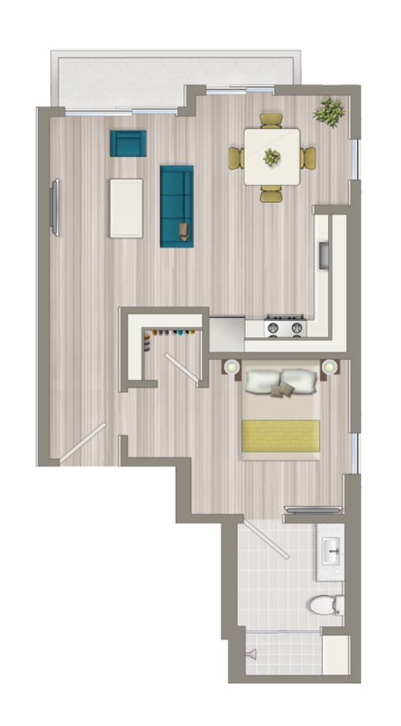 Belford_B3S_B-One-Bedroom-Deluxe-Boutique-Suite Furnished One Bedroom Deluxe Boutique Suite EB3