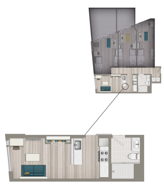 a floor plan of a house