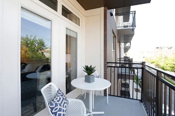 Large Private Patios & Balconies at Link Apartments® West End, Greenville, SC, 29601