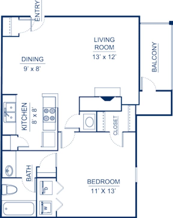 Floor Plans of Ashford Place Apartments in Mobile, AL