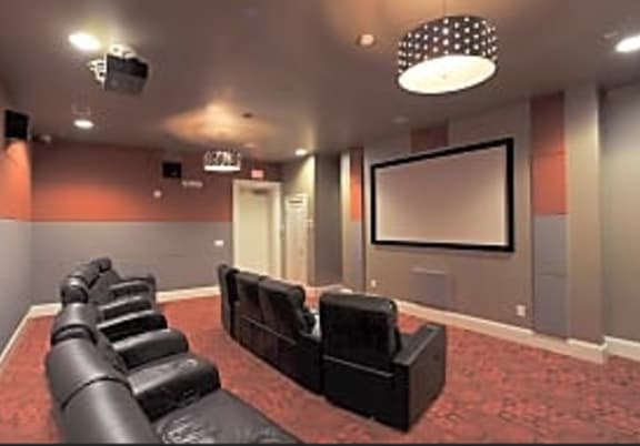 Media Room at The Villagio Apartments, Fayetteville, NC, 28303