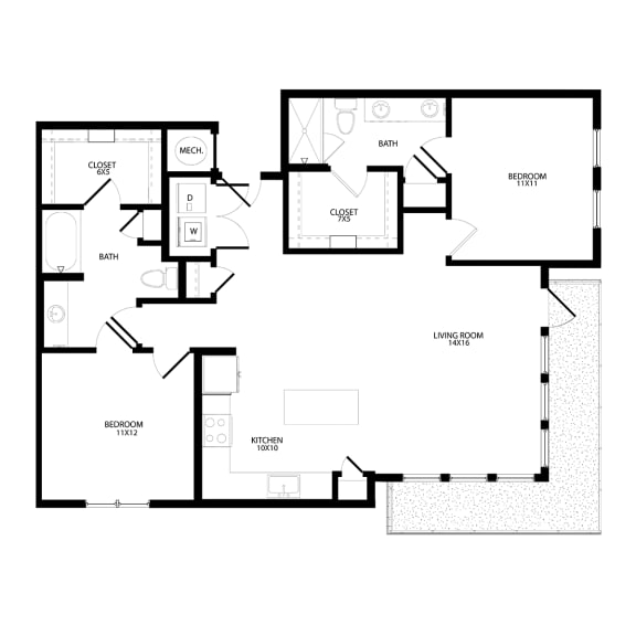 Floor Plans of Axis Grand Crossing in Grand Prairie, TX