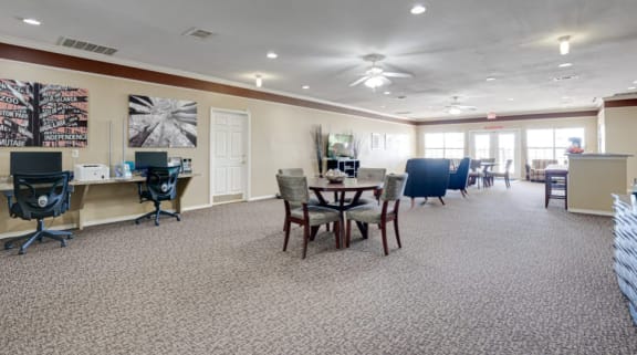 business center at Cleburne Terrace Apartments, Cleburne, TX