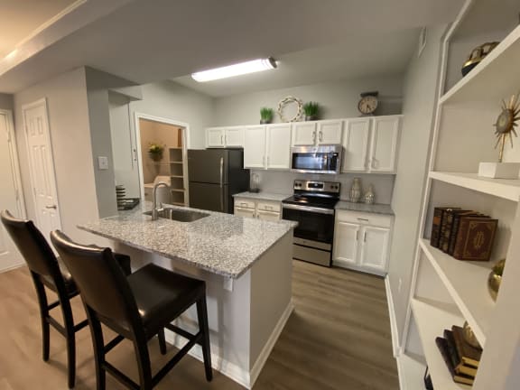 Kitchen at Limestone Ranch Apartments in Lewisville, TX