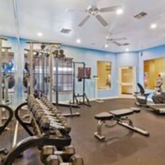 Fitness Center at Limestone Ranch Apartments in Lewisville, TX
