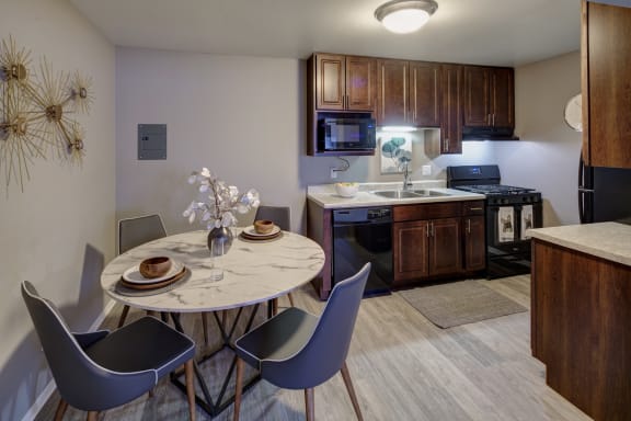 Fully Equipped Kitchens and Dining, at Woodlands of Crest Hill, Crest Hill, IL 60403
