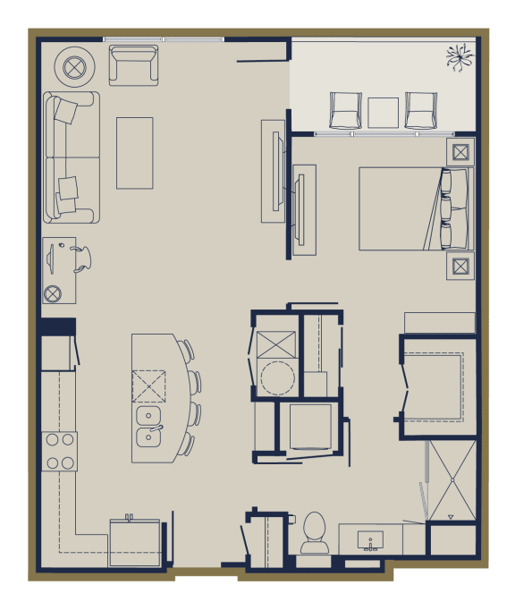 Floor Plans of Xenia Apartments in Golden Valley, MN
