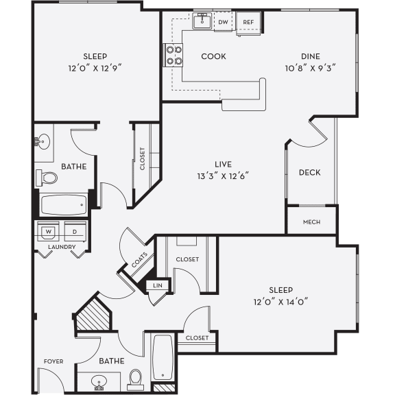 1 & 2 Bedroom Apartments in Milford, CT Merion Milford