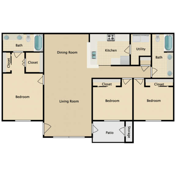 1, 2 & 3Bedroom Apartments in Overland Park, KS Stonebriar