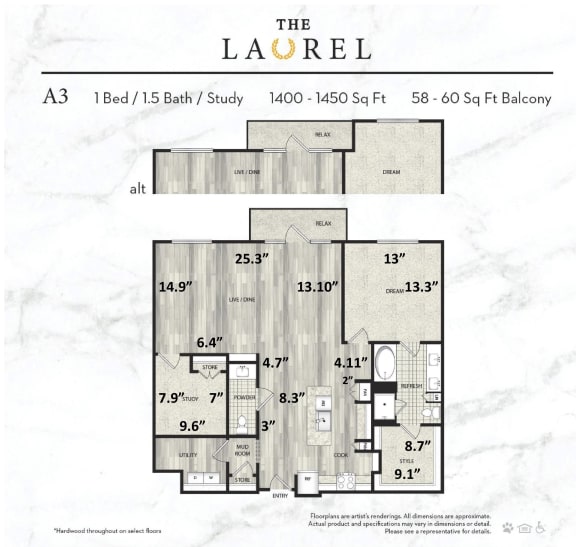 The Laurel Preston Hollow Floor Plans Apartments Near SMU