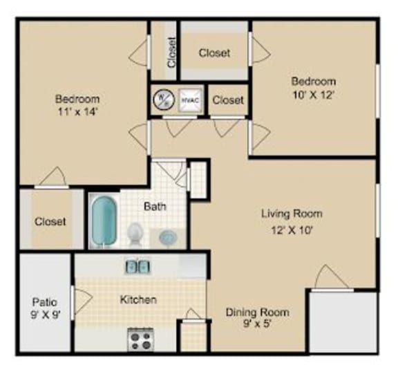 Floor Plans of Apple Creek in Kingsville, TX