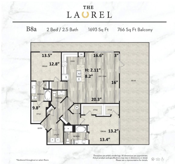 The Laurel Preston Hollow Floor Plans Apartments Near SMU
