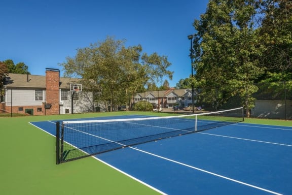 Lighted Tennis Court at The Summit at Avent Ferry, Raleigh, North Carolina