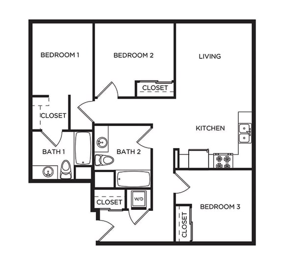Floor Plans of Polaris at Rainier Beach in Seattle, WA