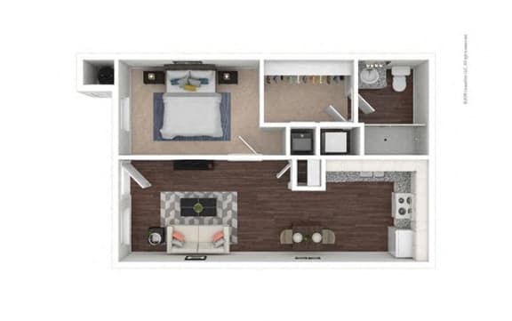 Floor Plans of Court Senior Apartments in Las Vegas NV