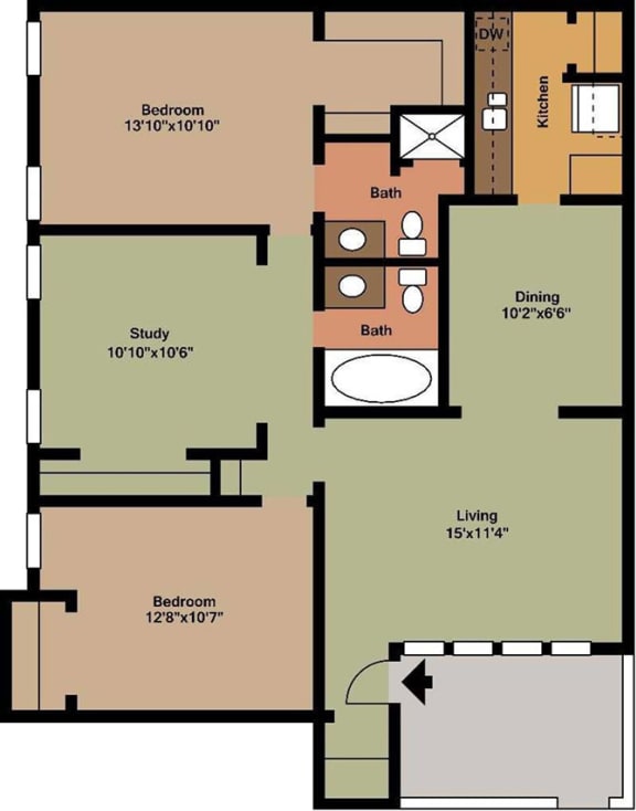 2 Bed 2 Bath Apartments San Antonio