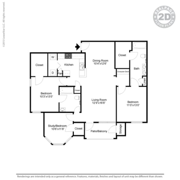 Floor Plans of Vistas of Vance Jackson Apartments in San Antonio, TX